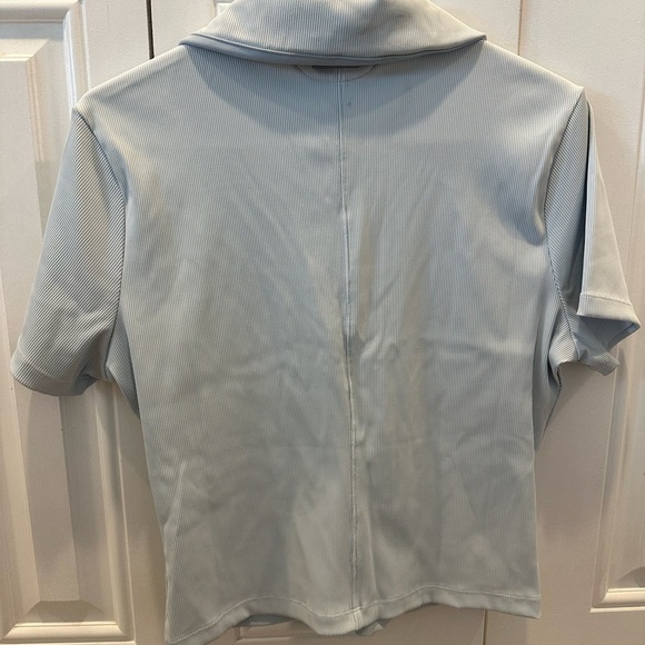 Travis Mathew MOVEKNIT VNECK POLO in blue XL NWT - Picture 4 of 5